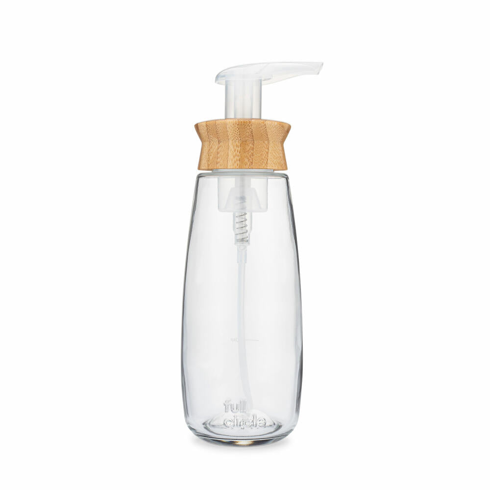 Full Circle Home Seifenspender Foamance, Dosierspender, Glas, Bambus, 450 ml, FC21141W