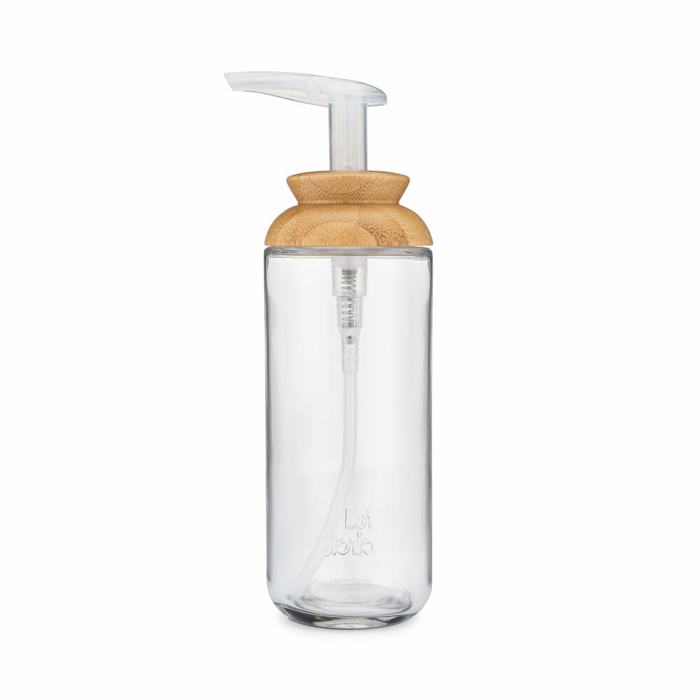 Full Circle Home Seifenspender Soap Opera, Dosierspender, Glas, Bambus, 350 ml, FC21142W