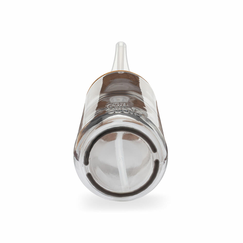 Full Circle Home Seifenspender Soap Opera, Dosierspender, Glas, Bambus, 350 ml, FC21142W