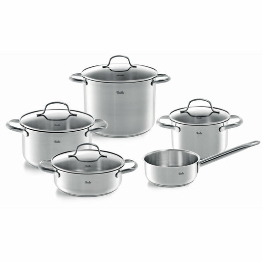 Fissler Topfset San Francisco 5-tlg. Mit Stielkasserolle, Edelstahl 18/10, 040-113-05-000