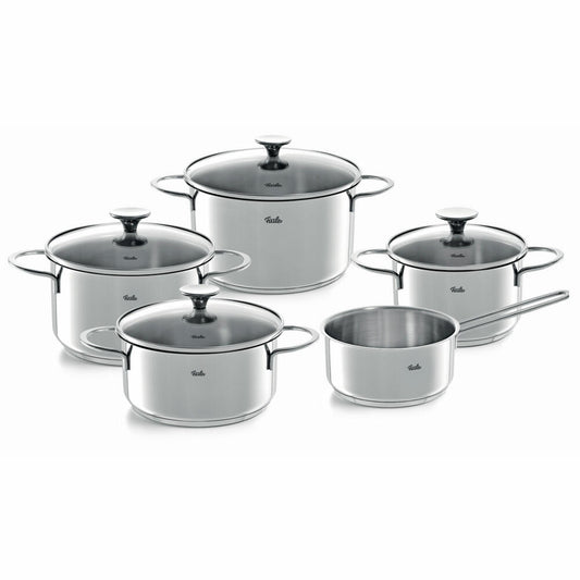 Fissler pot set Copenhagen 5-piece with saucepan, stainless steel 18/10, 040-114-05-000