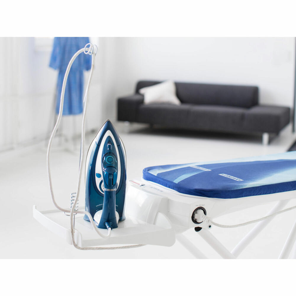 Leifheit Bügeltisch Air Active M, Bügelbrett, Aktiv-Bügeltisch, Höhenverstellbar, 118 x 38 cm, 76145