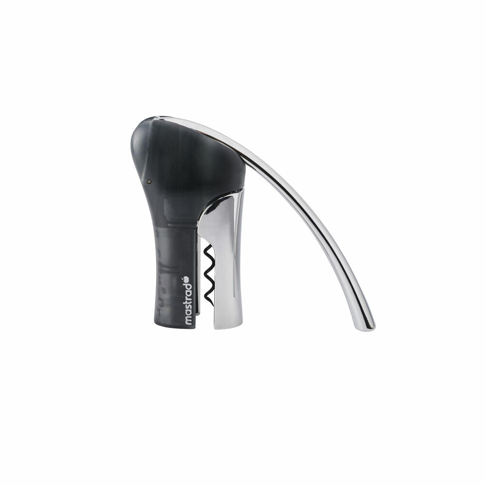 Mastrad Hebelkorkenzieher Chrom, Flaschenöffner, Metall, Kunststoff, Schwarz, F02501