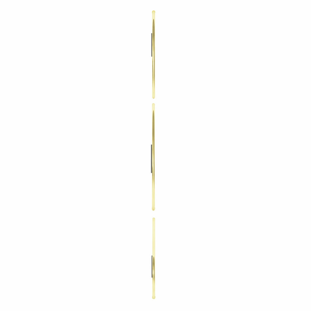 Umbra wall mirror set of 3 Hubba Pebble, mirror glass, brass, 1018566-104