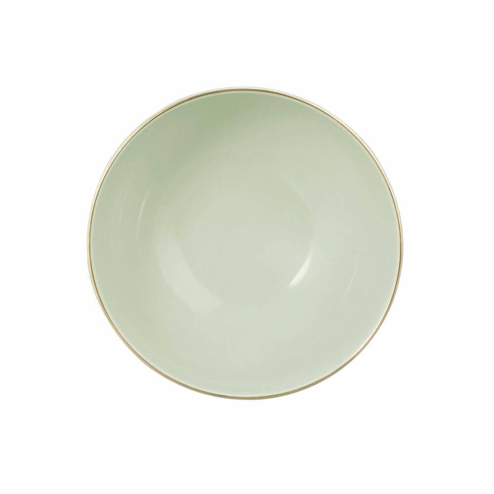 Seltmann Weiden Müslischale Amina Seladon Goldrand, Schüssel, Porzellan, Grün, 980 ml, 001.776144