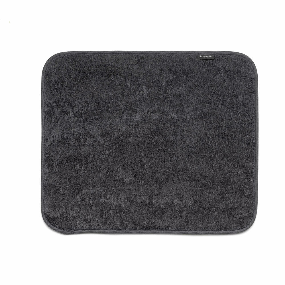 Brabantia Abtropfmatte Mikrofaser SinkSide, Trockenmatte, Spülmatte, Geschirrmatte, Dark Grey, 47 cm, 117626