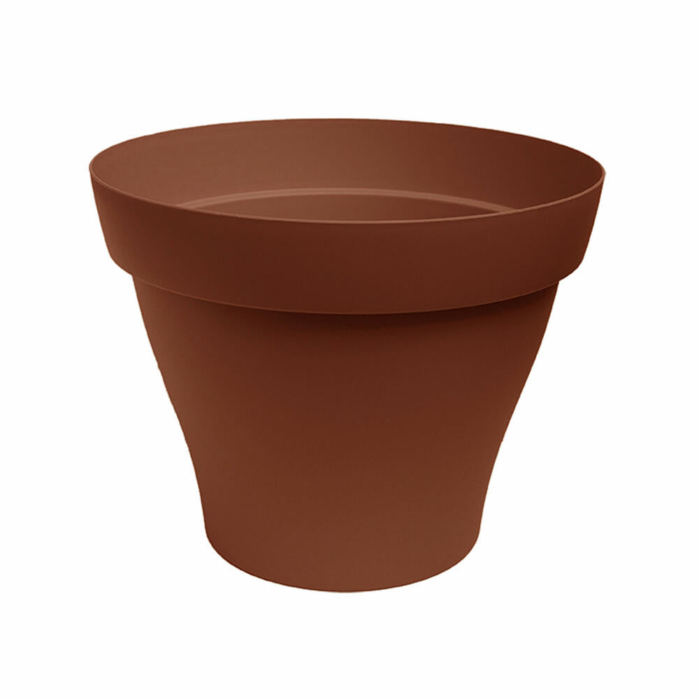 Poétic Romeo Round, flowerpot, flower tub, flower pot, planter, plastic, terracotta, Ø 39 cm, PRO40TC