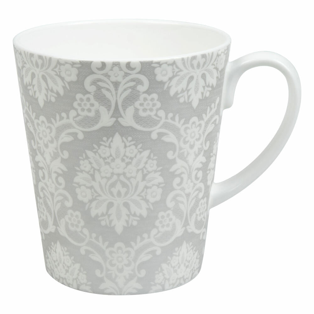 Könitz Becher Wunderbar Silver Lace, Tasse mit Geschenkbox, Bone China, 600 ml, 11 5 255 2746