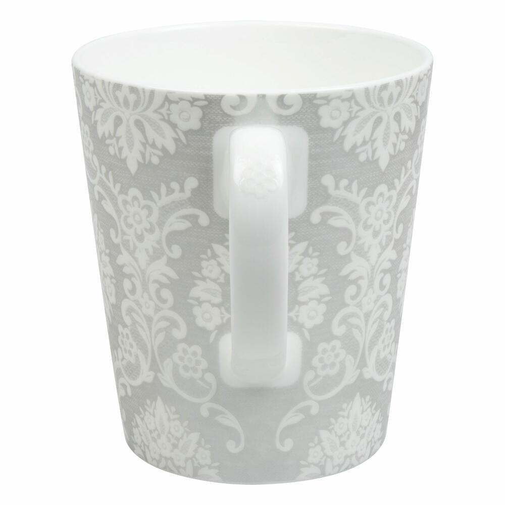 Könitz Becher Wunderbar Silver Lace, Tasse mit Geschenkbox, Bone China, 600 ml, 11 5 255 2746