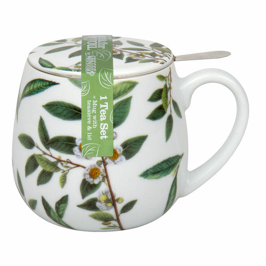 Könitz Mug with strainer and lid My Favourite Tea Green Tea, tea mug, cup, porcelain, 420 ml, 11 5 143 2224