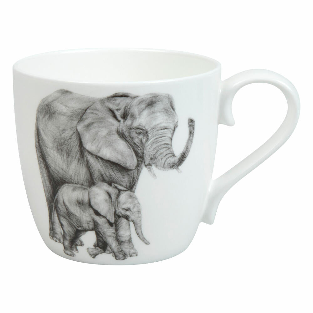 Könitz Becher Amazing Animals - Elefanten, Tasse, Kaffeetasse, Bone China, 450 ml, 11 2 057 2761