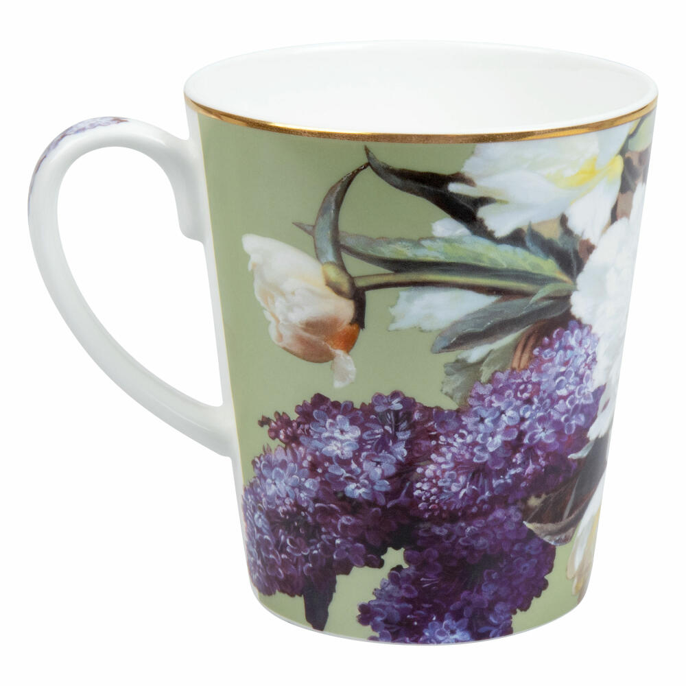 Könitz Becher Wunderbar Flourish - Lilac, Tasse mit Geschenkbox, Bone China, 600 ml, 11 5 255 2756