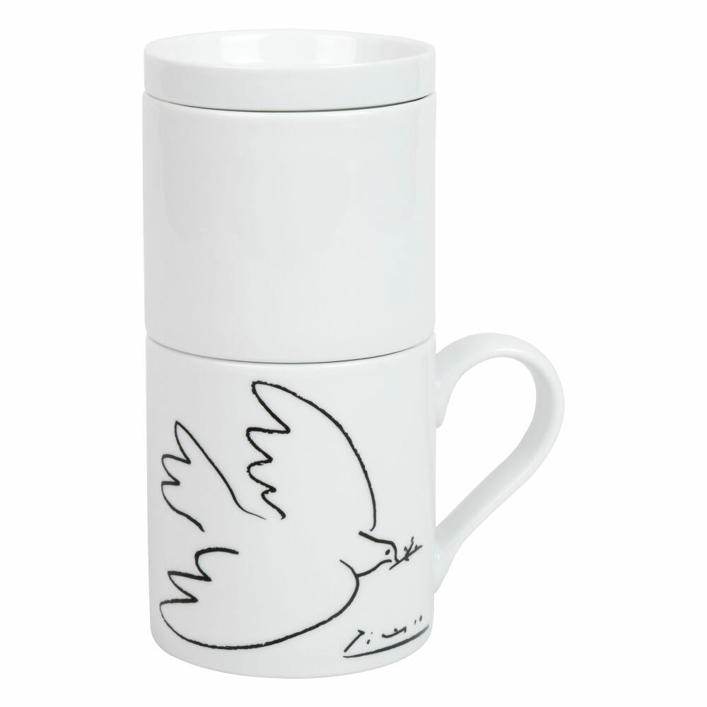 Könitz Kaffeebereiter Coffee for One Picasso - le colombe de la paix, Porzellan, 370 ml, 11 5 618 1989