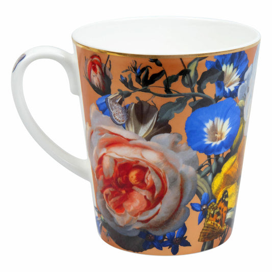 Könitz Becher Wunderbar Flourish - Poppy, Tasse mit Geschenkbox, Bone China, 600 ml, 11 5 255 2759