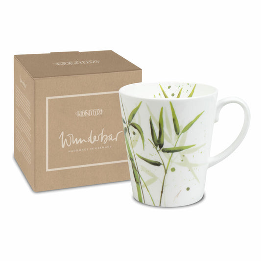 Könitz Becher Wunderbar Bamboo, Tasse mit Geschenkbox, Bone China, 600 ml, 11 5 255 2749