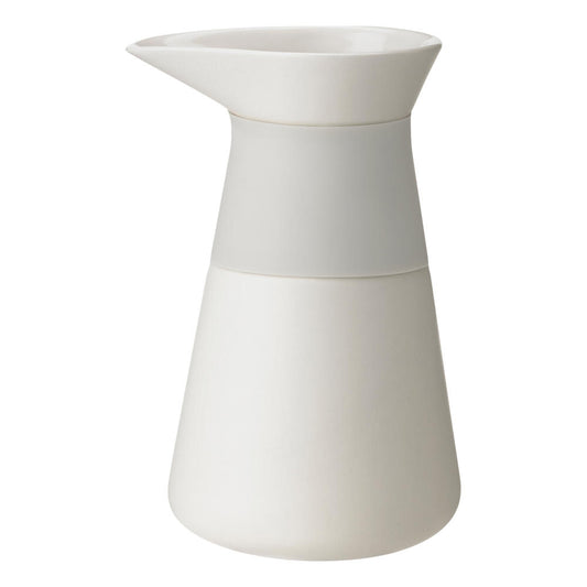 Stelton Theo Milchkännchen Sand, Milchkanne, Kännchen, Steingut, Silikon, Sandfarben, 400 ml, x-638-1