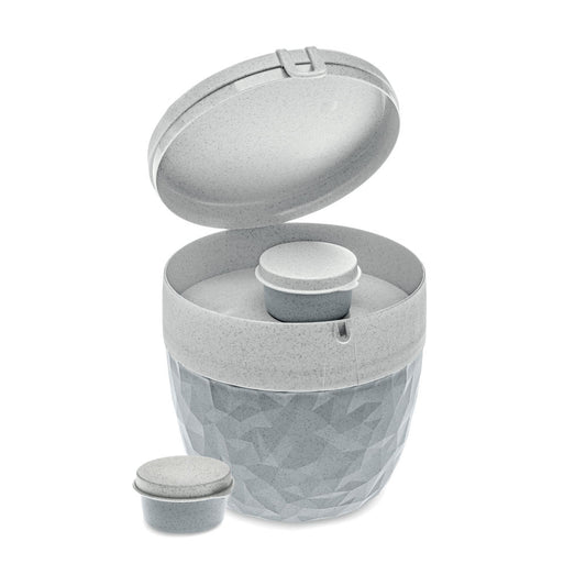 Koziol Bentobox Club, Bento Box, Food Container, Lunch Box, Thermoplastic, Organic Concrete Grey, 3198672