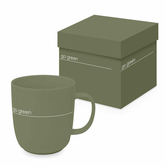 PPD Pure Go Green Matte Mug, in Geschenkbox, Tasse, Teetasse, Kaffee Becher, 400 ml, 604497