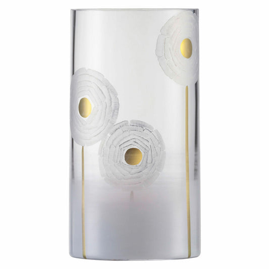 Eisch Vase Camilla, Dekovase, Blumenvase, Kristallglas, Weiß, Gold, 23 cm, 49269923