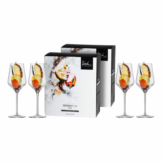 Eisch Weißweinglas 4er Set Sky Sensis plus, Weinglas, Kristallglas, 380 ml, 25185030