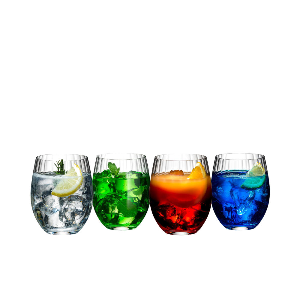 Riedel Mixing Tonic Set, Longdrinkgläser, Glas, Trinkglas, Gläser, Kristallglas, 4er Set, 5515/90