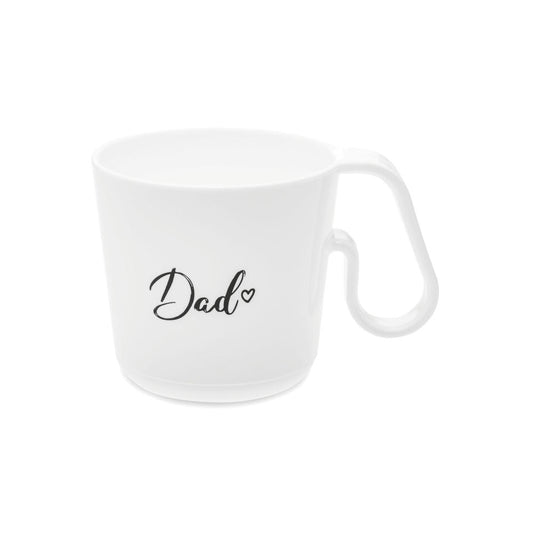 Koziol Henkeltasse Maxx Dad, Tasse, Becher, Henkelbecher, Thermoplastischer Kunststoff, Cotton White, 3475525