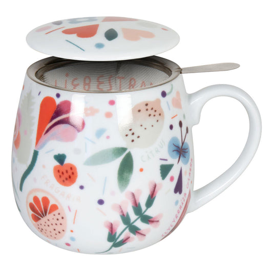 Könitz Julia Kluge love potion mug, with strainer, cup, coffee cup, porcelain, 300 ml, 11 5 143 2375