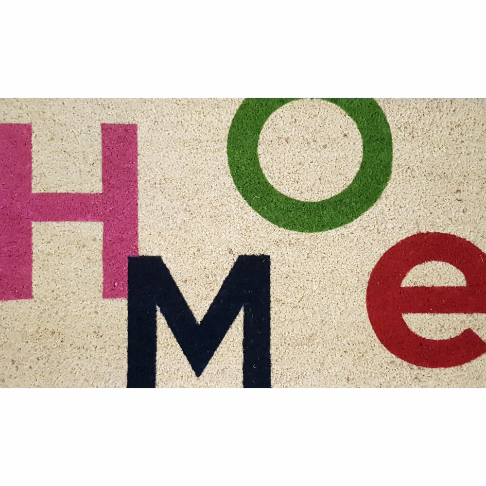 Gift Company Fußmatte Home, Türmatte, Kokosmatte, Kokos, Vinylrücken, Beige, 45 x 75 cm, 1056101007