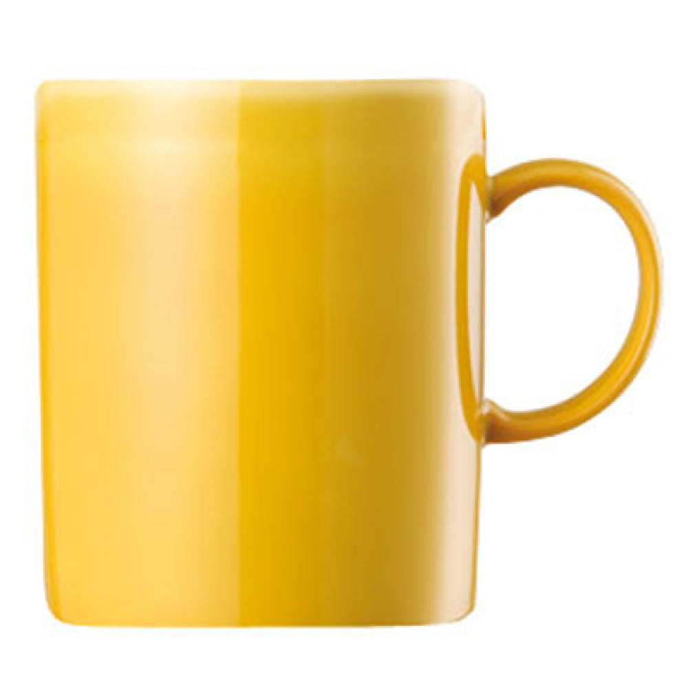 Thomas Sunny Day Becher mit Henkel, Kaffeetasse, Porzellan, Yellow / Gelb, Spülmaschinenfest, 300 ml, 15505