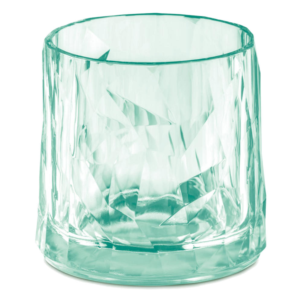 Koziol Club No. 2 Glas, Cocktailglas, Trinkbecher, Trinkglas, Kunststoff, Transparent Jade, 250 ml, 3402653