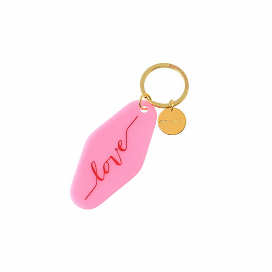 Gift Company Keyring Love, Key Club by GC, Pendant, Acrylic, Pink, 12.4 cm, 1048101013