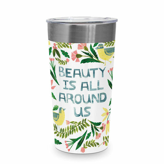 PPD Beauty is around Steel Travel Mug, Thermobecher, Coffee To Go, Thermo Becher, Isobecher, 430 ml, 604414