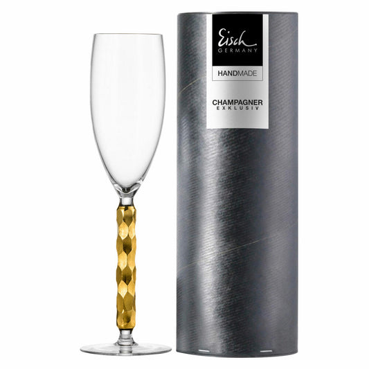 Eisch Champagnerglas Gold Champagner Exklusiv, Kristallglas, Gold, 300 ml, 47759872