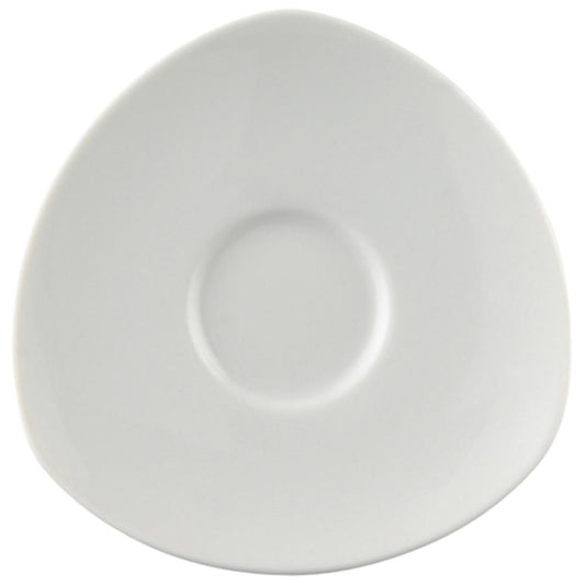 Thomas Vario Pure Espresso / Mocha Saucer, Square, Porcelain, White, Dishwasher Safe, 12 cm, 16721