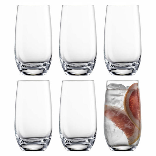 Eisch Longdrinkglas 6er Set Vinezza, Cocktailgläser, Kristallglas, 490 ml, 25507130