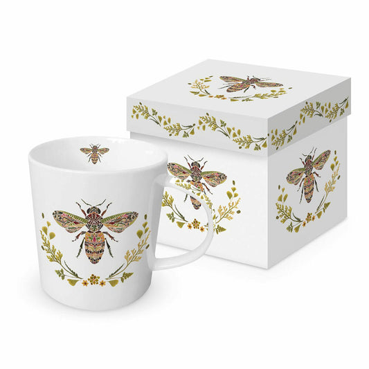 PPD Green Bee Trend Mug, in Geschenkbox, Tasse, Teetasse, Kaffee Becher, 350 ml, 604365