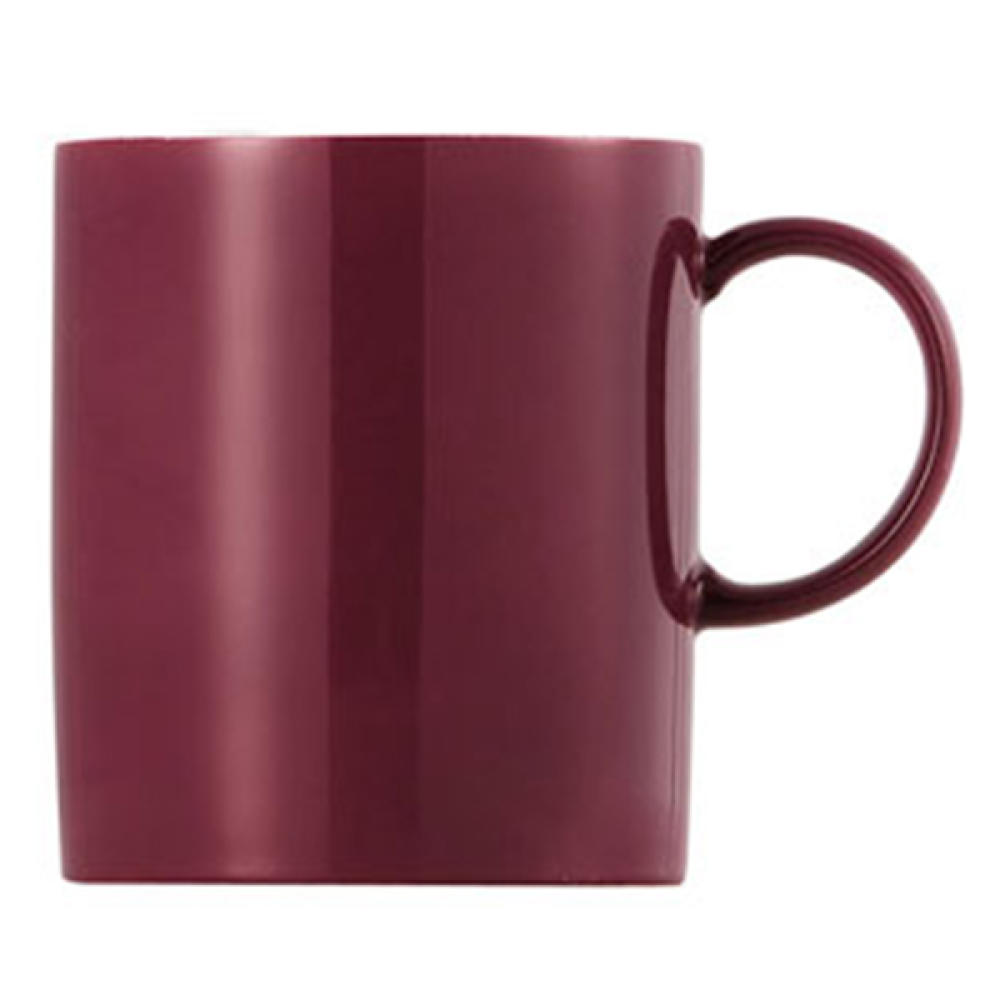 Thomas Sunny Day Becher mit Henkel, Kaffeetasse, Porzellan, Fuchsia / Rot, Spülmaschinenfest, 300 ml, 15505