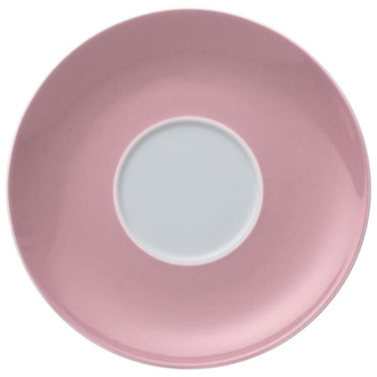 Thomas Sunny Day saucer for cappuccino cup / jumbo cup, porcelain, light pink, dishwasher safe, 16.5 cm, 14671