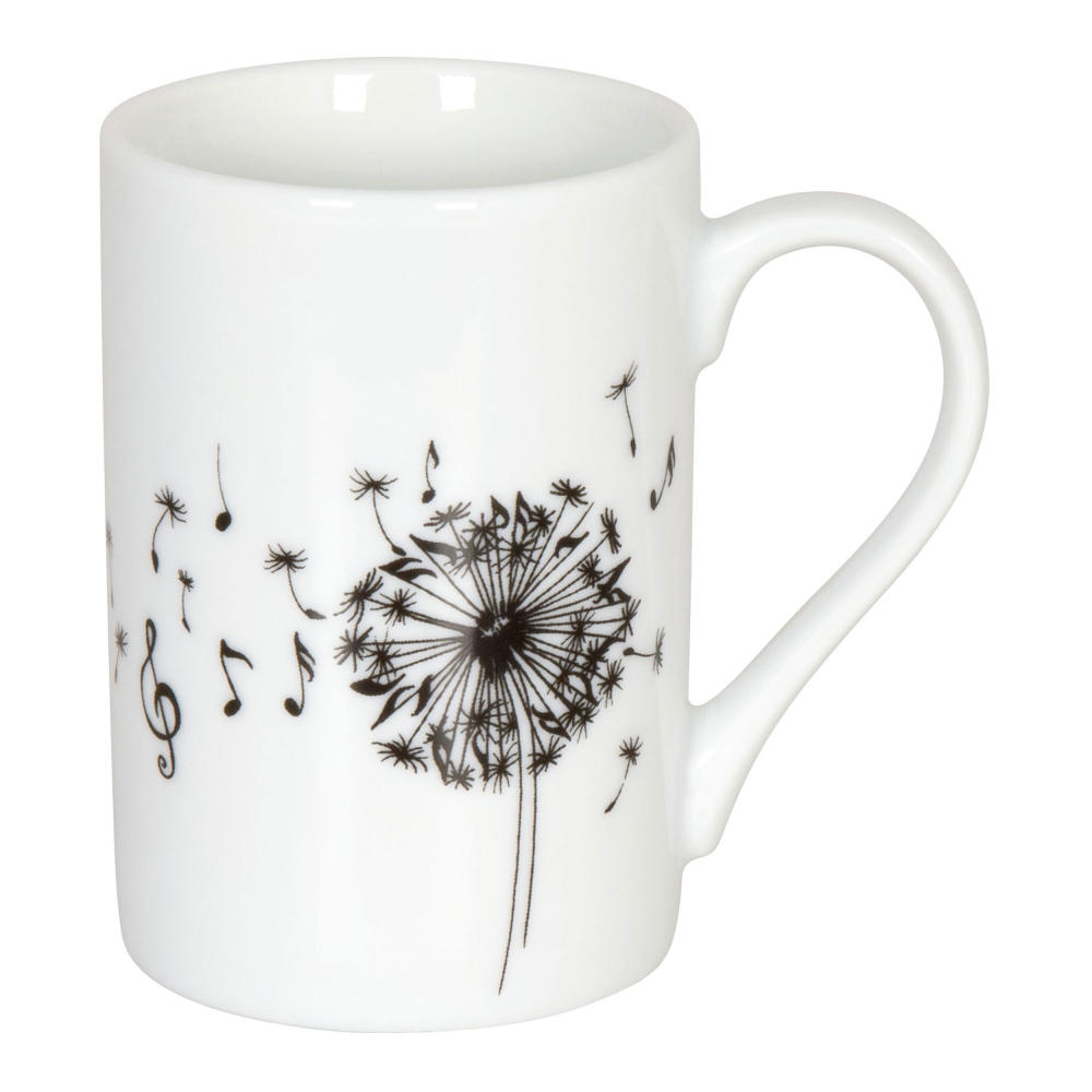 Könitz Minipresso cup Music Dandelion, espresso cup, espresso mug, porcelain, 90 ml, 11 1 353 1775