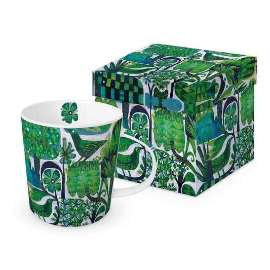 PPD Greenery Trend Mug, in Geschenkbox, Tasse, Teetasse, Kaffee Becher, 350 ml, 604320