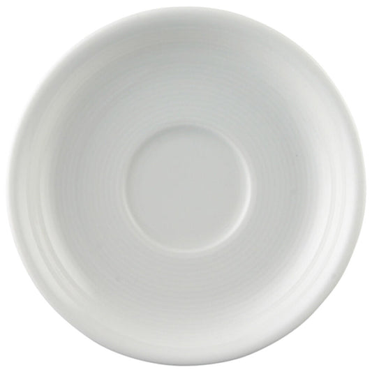 Thomas Trend Untertasse für Kaffeetasse / Teetasse, Porzellan, Weiß, Spülmaschinenfest, 14 cm, 14741