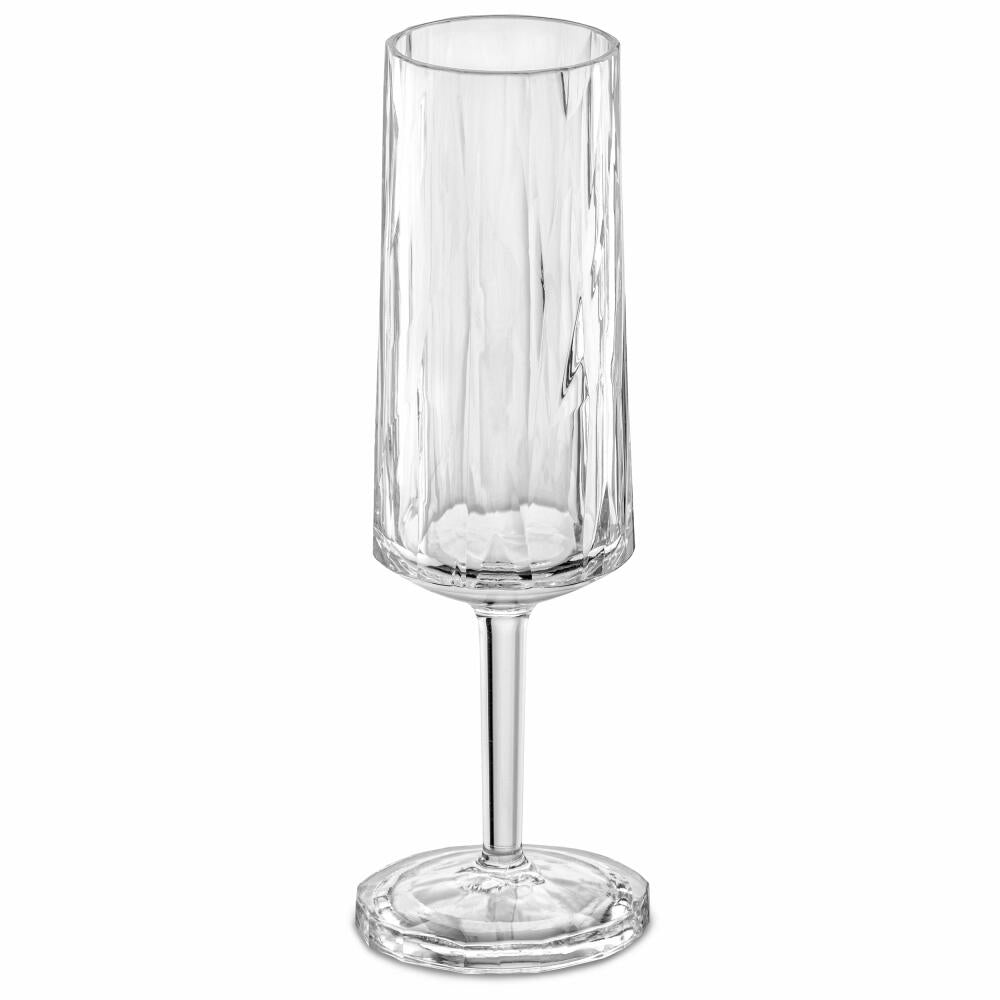 Koziol Superglas Club No. 14, Sektglas, Champagnerglas, Kunststoff, Crystal Clear, 100 ml, 3429535