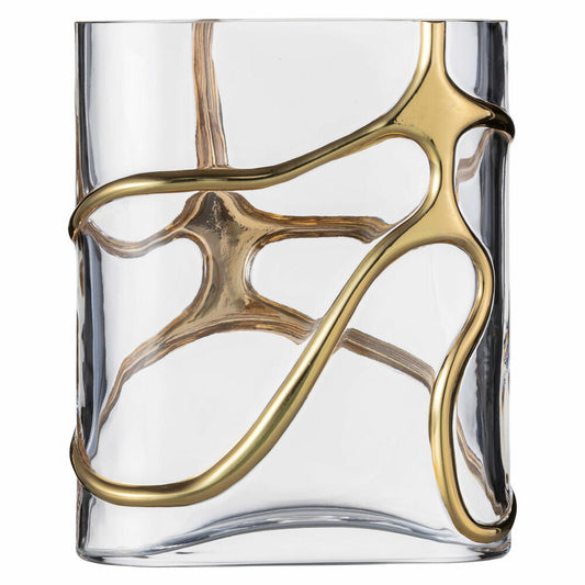 Eisch Vase Stargate Gold, Dekovase, Blumenvase, Kristallglas, Gold, 22.3 cm, 49943901
