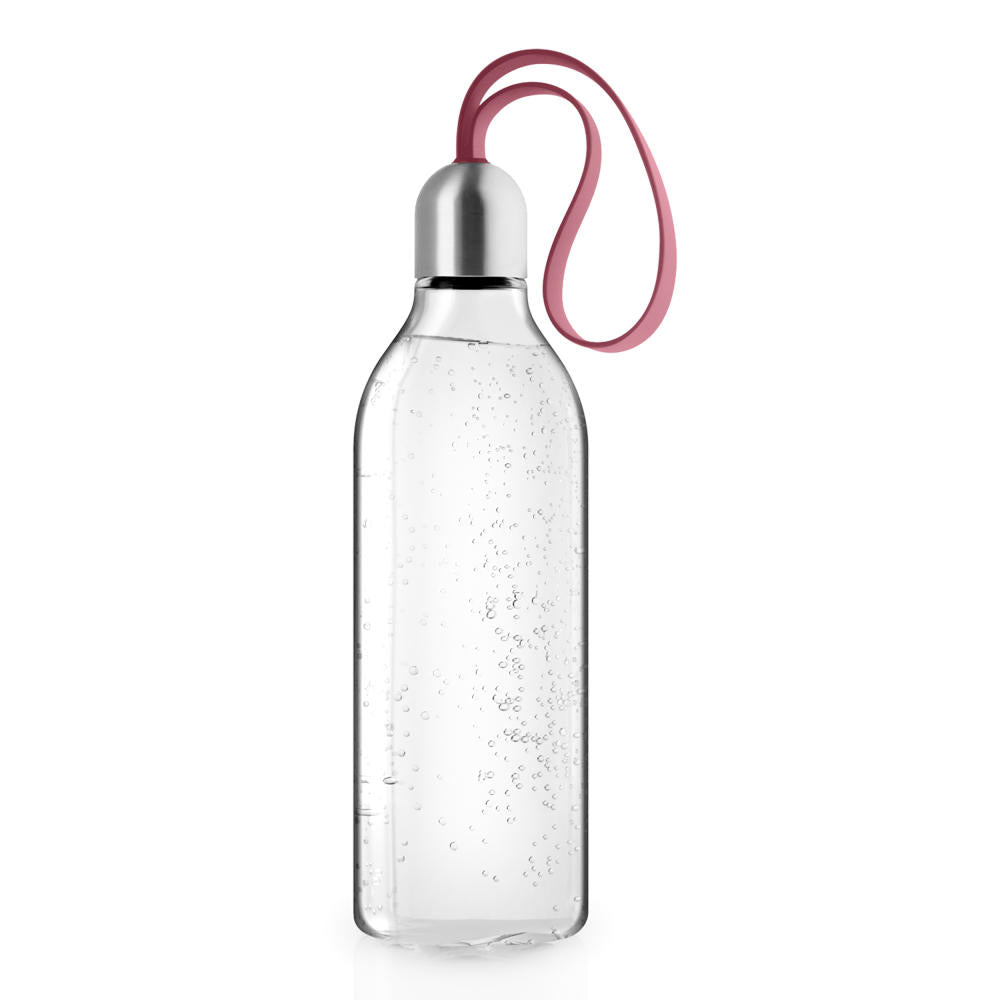 Eva Solo Backpack Trinkflasche Pomegranate, Flasche, Kunststoff, Silikon, Edelstahl, Dunkelrot, 500 ml, 505013