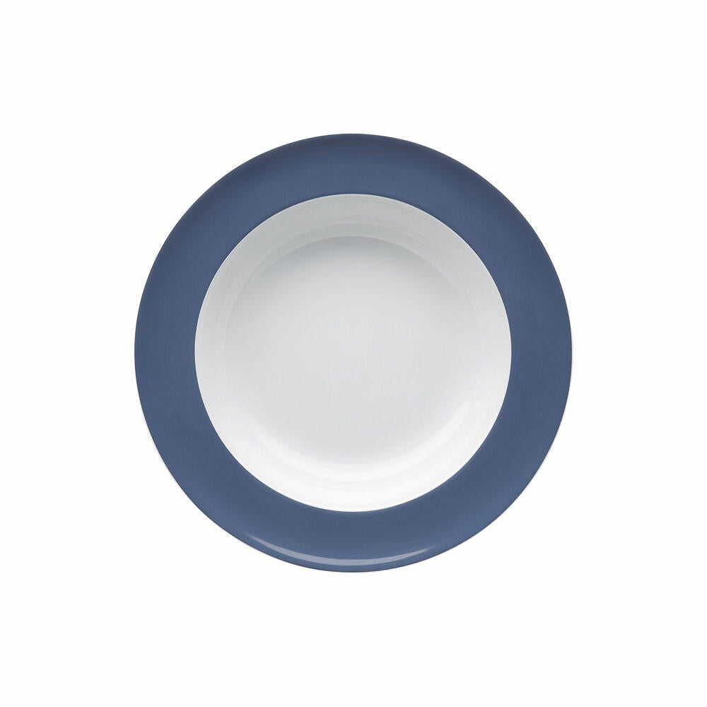 Thomas Sunny Day Suppenteller, tiefer Teller, Porzellan, Nordic Blue, 23 cm, 10850-408545-10323