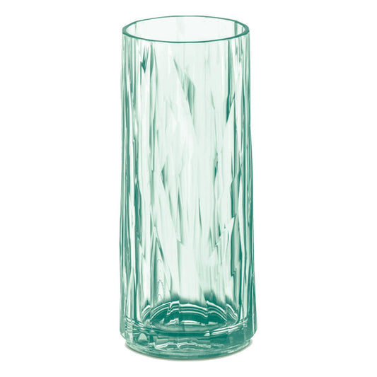 Koziol Club No. 3 Longdrink Glas, Cocktailglas, Trinkbecher, Trinkglas, Kunststoff, Transparent Jade, 250 ml, 3403653