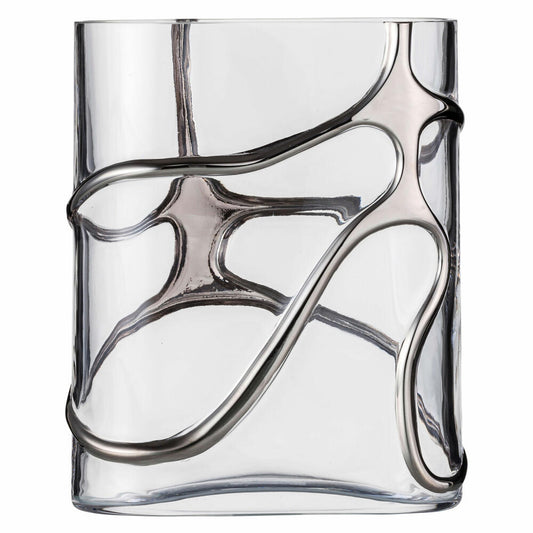 Eisch Vase Stargate Platin, Dekovase, Blumenvase, Kristallglas, Platin, 22.3 cm, 49943903