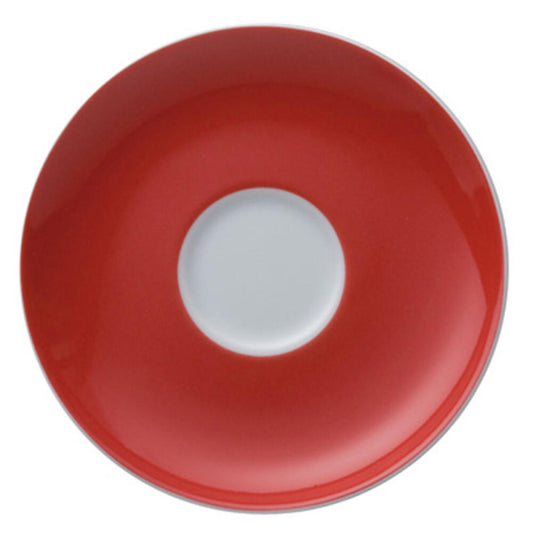 Thomas Sunny Day Untertasse für Espressotasse 80ml, Porzellan, New Red / Rot, Spülmaschinenfest, 12 cm, 14721