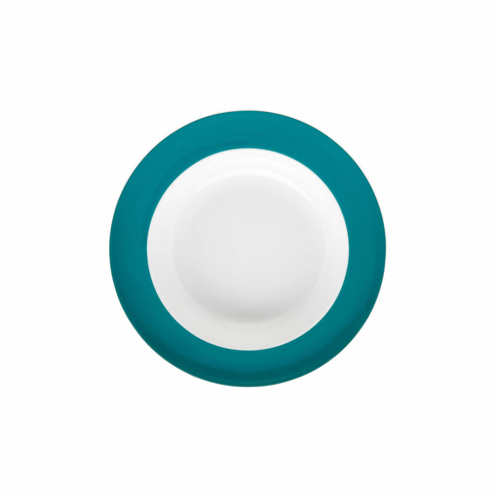 Thomas Sunny Day Suppenteller, tiefer Teller, Porzellan, Seaside Green, 23 cm, 10850-408544-10323