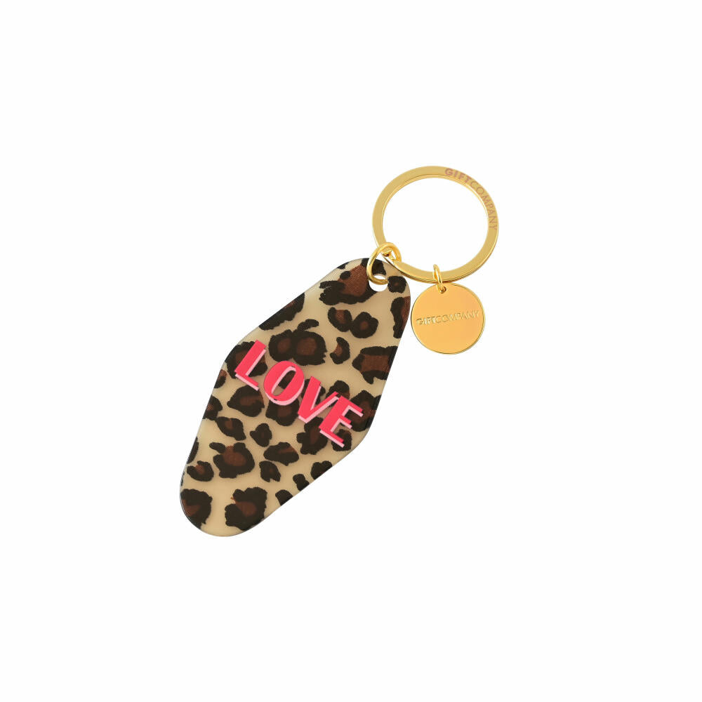 Gift Company Keyring Love, Key Club by GC, Pendant, Acrylic, Leopard, 12.4 cm, 1048601006